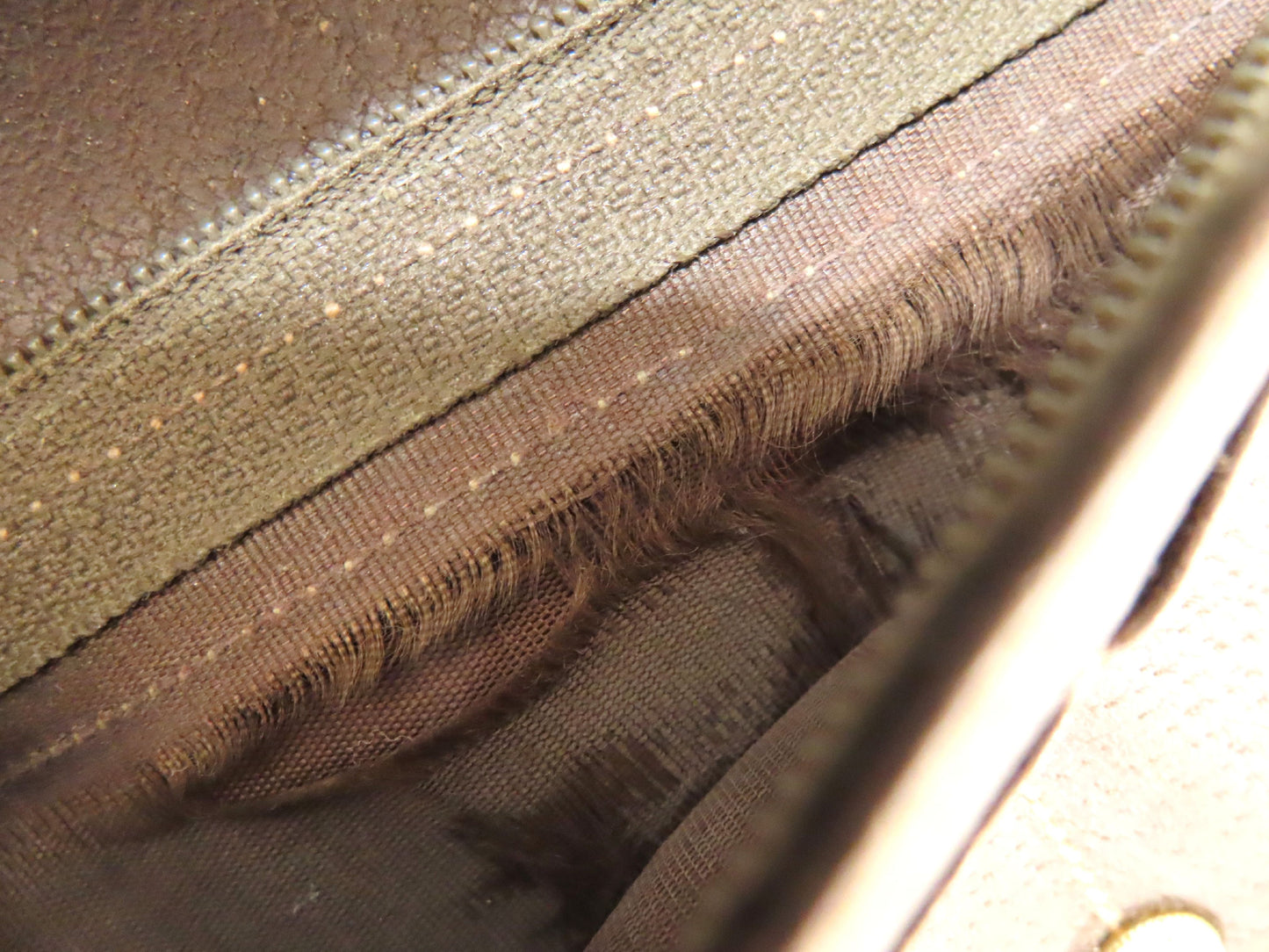 GUCCI Old Gucci GG Supreme x Leather Long Wallet 01 03 02 Brown Wallet