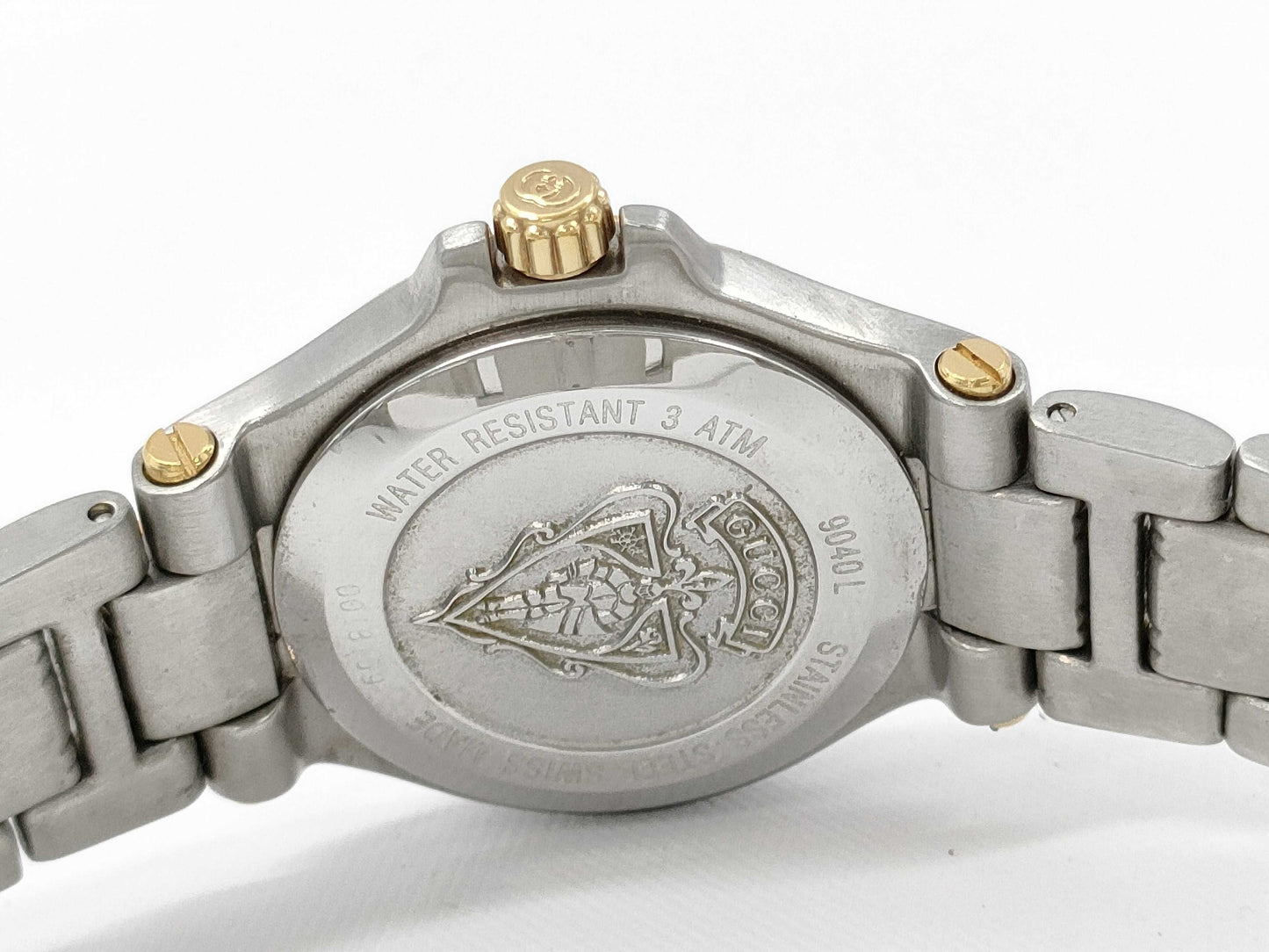 GUCCI 9040L 0018159 QZ Women's Watch, Not Working, No Operational Guarantee