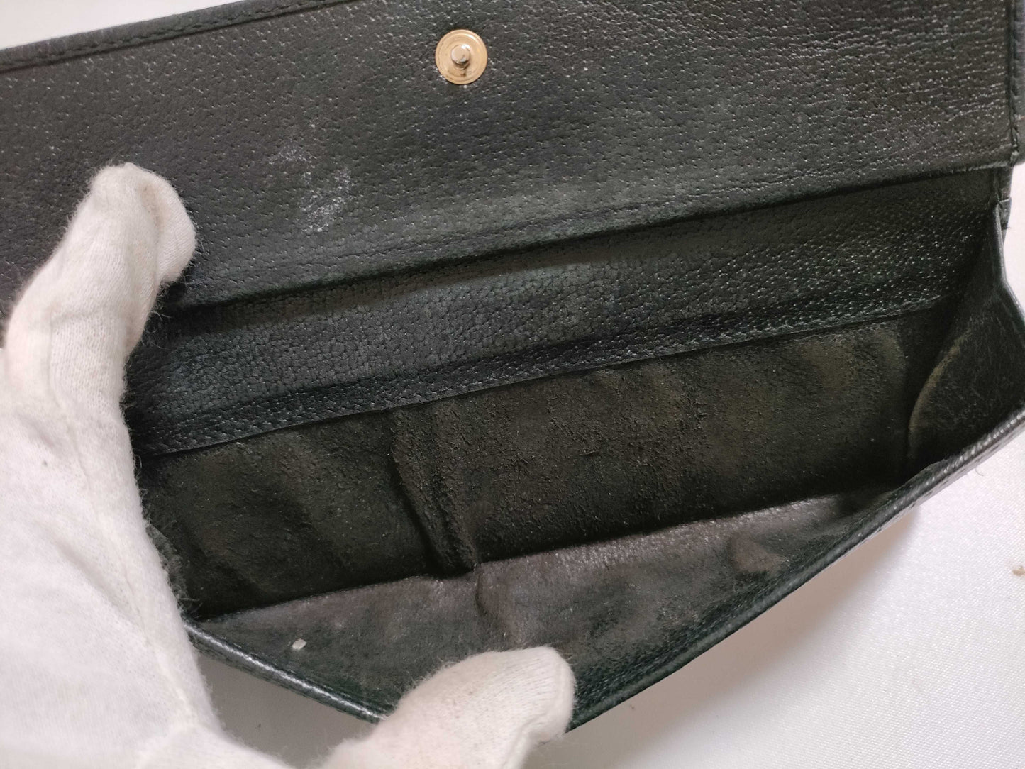GUCCI Leather Long Wallet 170370403075 Black Wallet