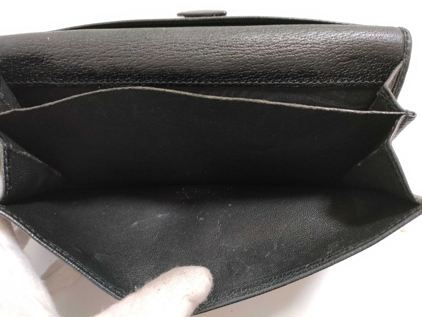GUCCI Leather Long Wallet 170370403075 Black Wallet