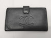 CHANEL Coco Mark Caviar Leather Long Wallet Black 7927409 Wallet