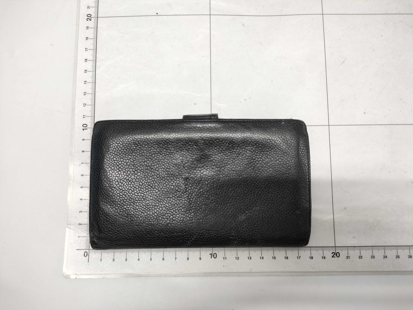 CHANEL Coco Mark Caviar Leather Long Wallet Black 7927409 Wallet