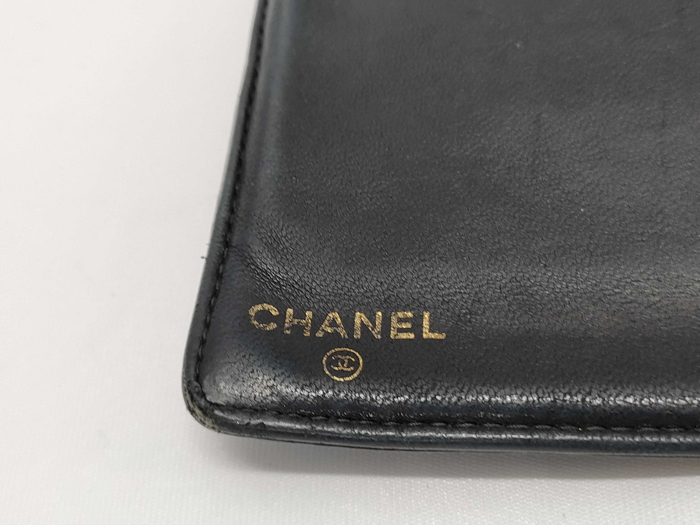 CHANEL Coco Mark Caviar Leather Long Wallet Black 7927409 Wallet
