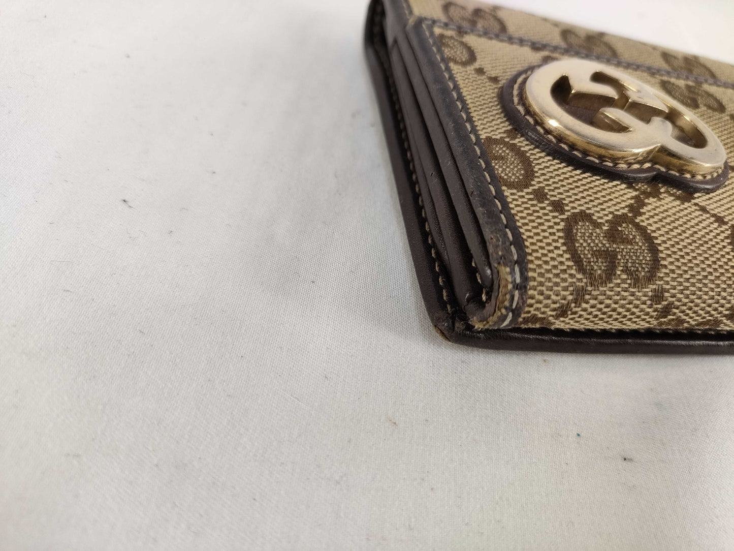 GUCCI Lovely Heart Double-Hook GG Canvas Long Wallet 245723/3661 Wallet