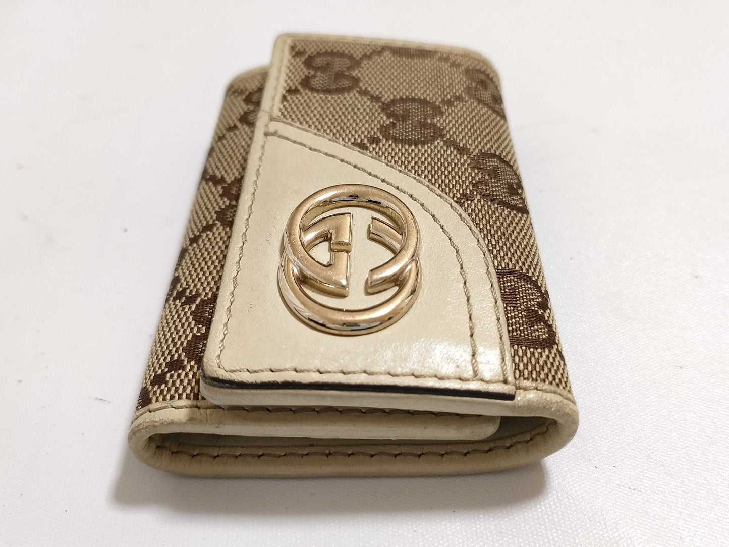 GUCCI GG Canvas 6-Key Case 181599/0416 Brown Key Case/Key Holder