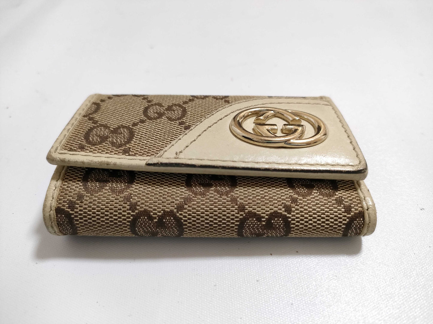 GUCCI GG Canvas 6-Key Case 181599/0416 Brown Key Case/Key Holder