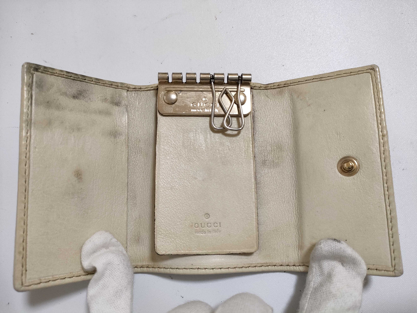 GUCCI GG Canvas 6-Key Case 181599/0416 Brown Key Case/Key Holder