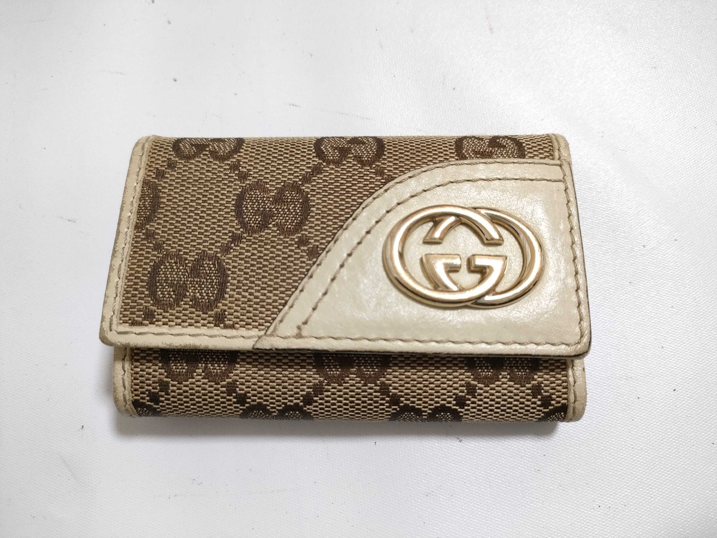 GUCCI GG Canvas 6-Key Case 181599/0416 Brown Key Case/Key Holder