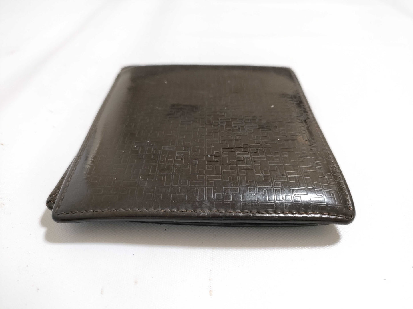 LOEWE Leather Bi-fold Wallet Brown