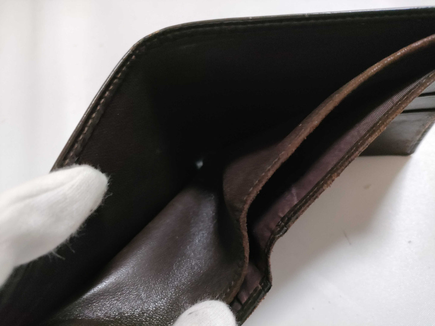LOEWE Leather Bi-fold Wallet Brown