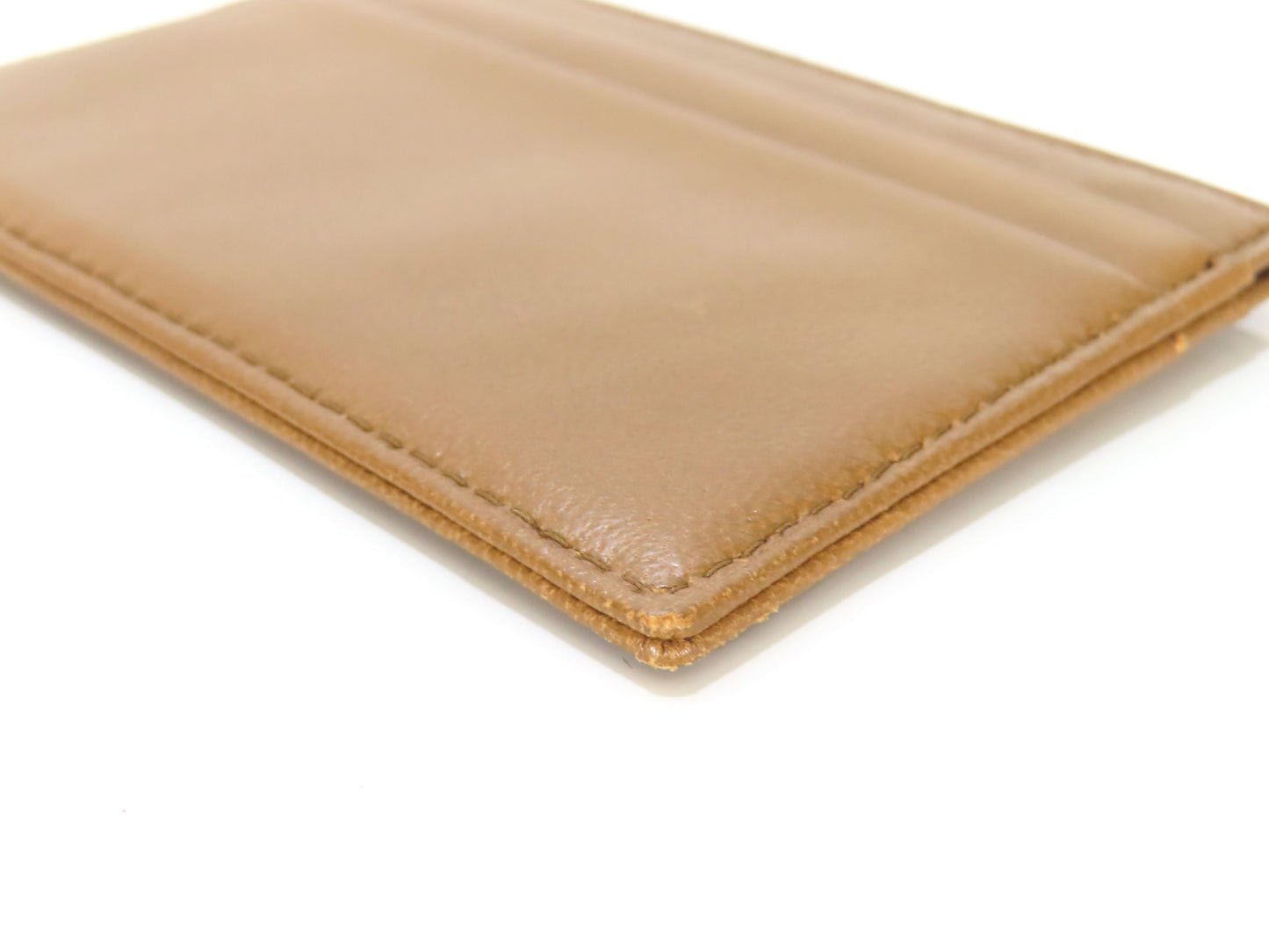 LOEWE Anagram Leather Card Case, Brown