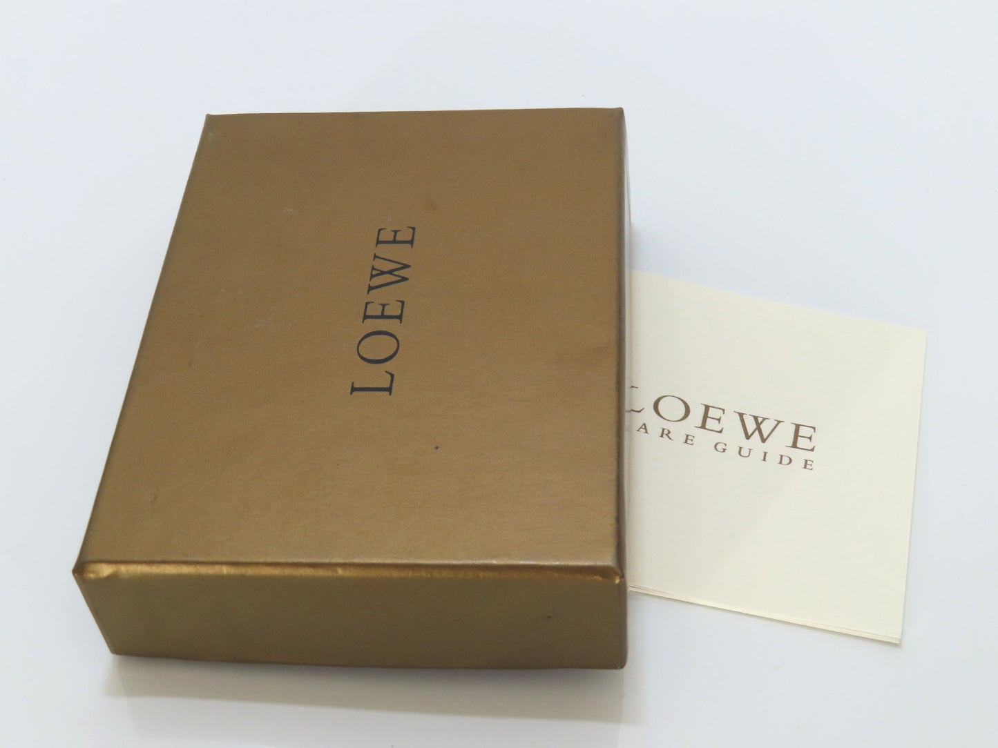 LOEWE Anagram Leather Card Case, Brown