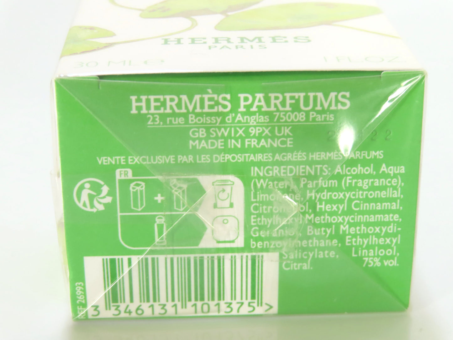 HERMES Garden of the Nile Liquid Perfume White Perfume
