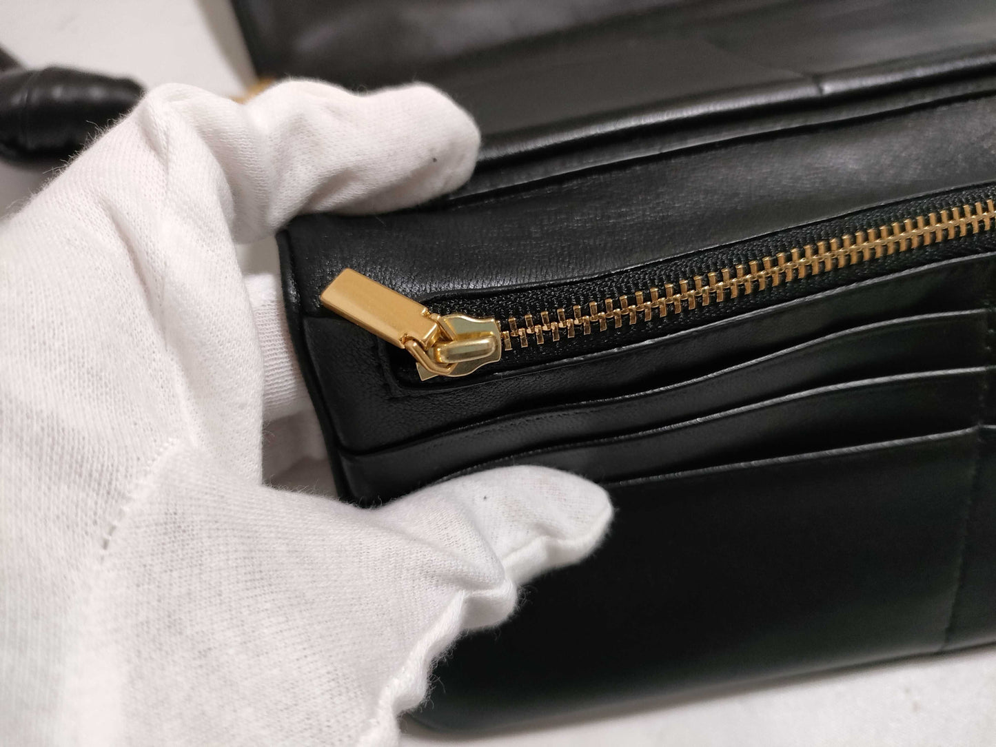 Tory Burch Leather Long Wallet Black