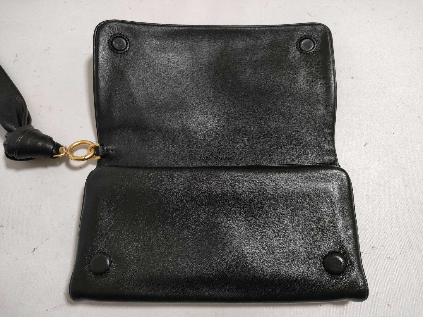 Tory Burch Leather Long Wallet Black