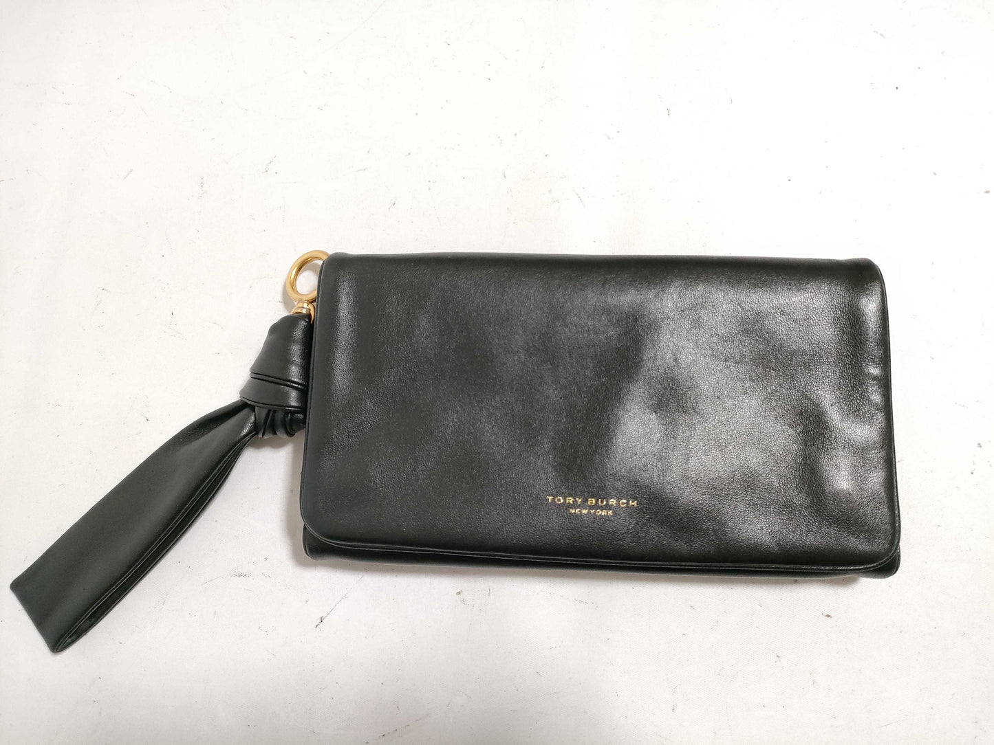 Tory Burch Leather Long Wallet Black