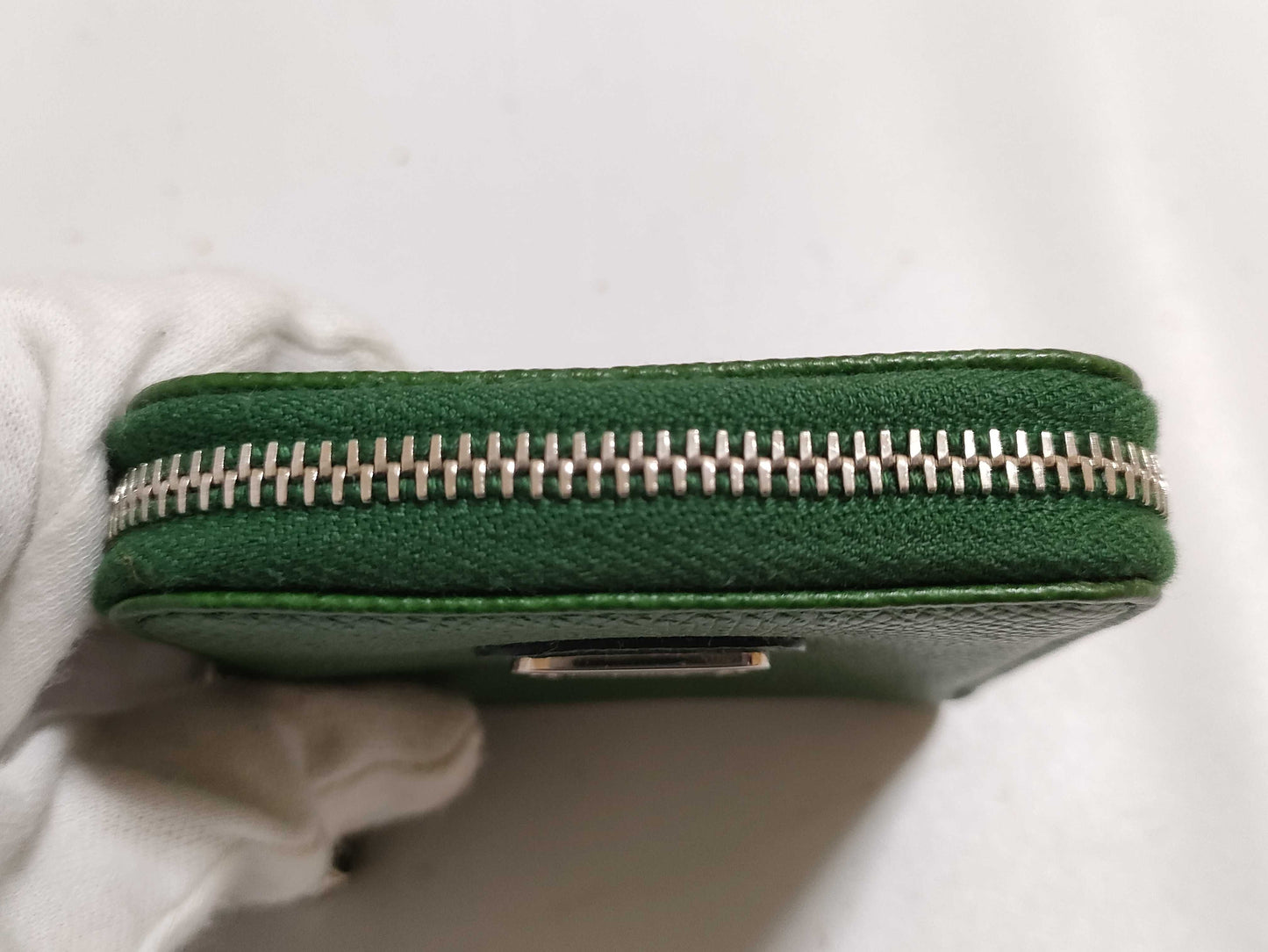 TODS Leather Coin Case Green Coin Case