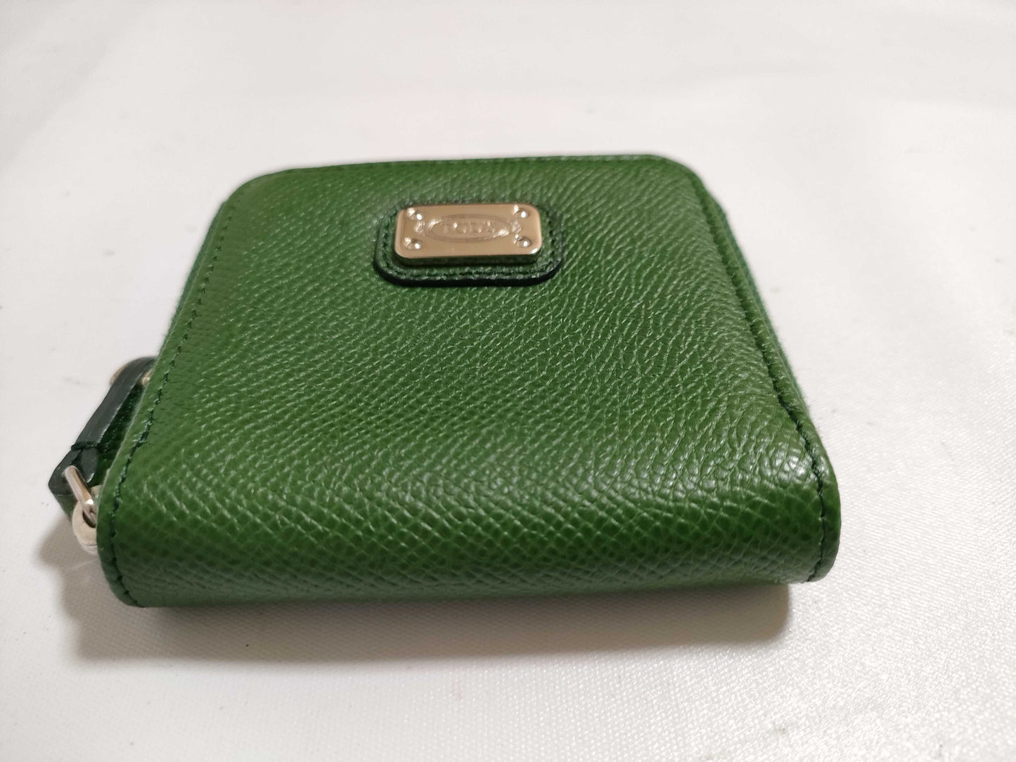TODS Leather Coin Case Green Coin Case