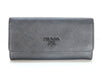 PRADA Saffiano Long Wallet, Black