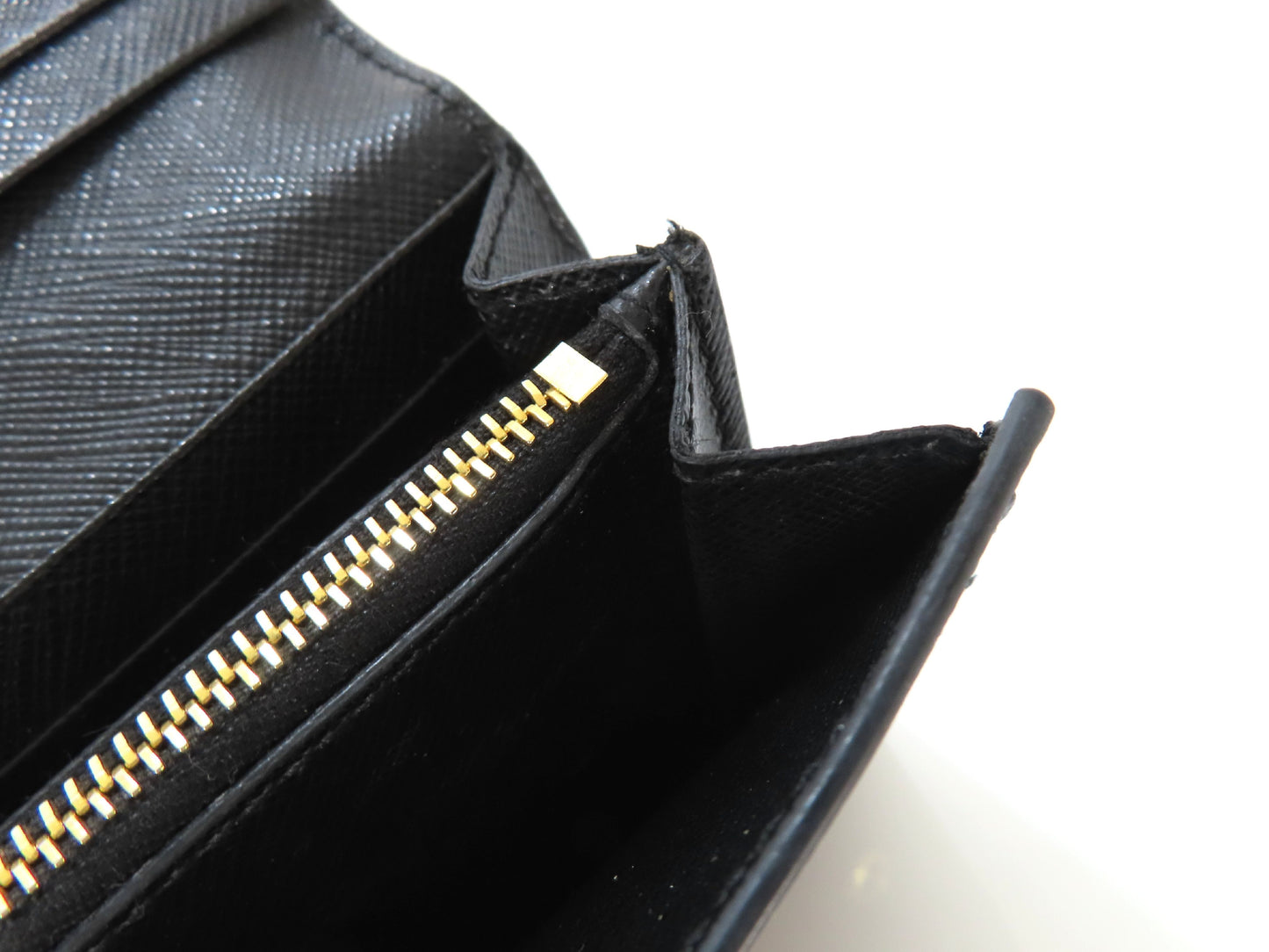 PRADA Saffiano Long Wallet, Black