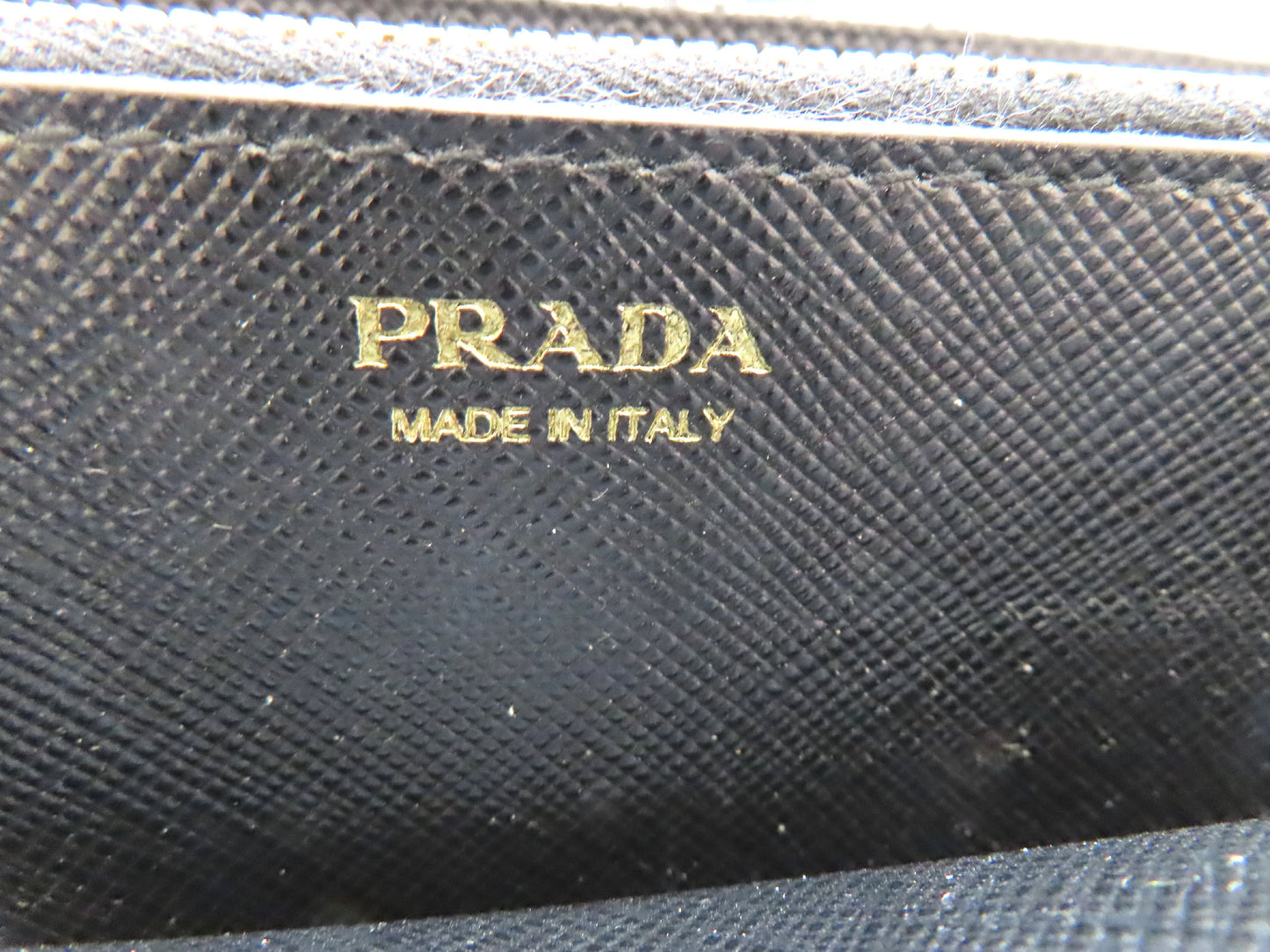 PRADA Saffiano Long Wallet, Black