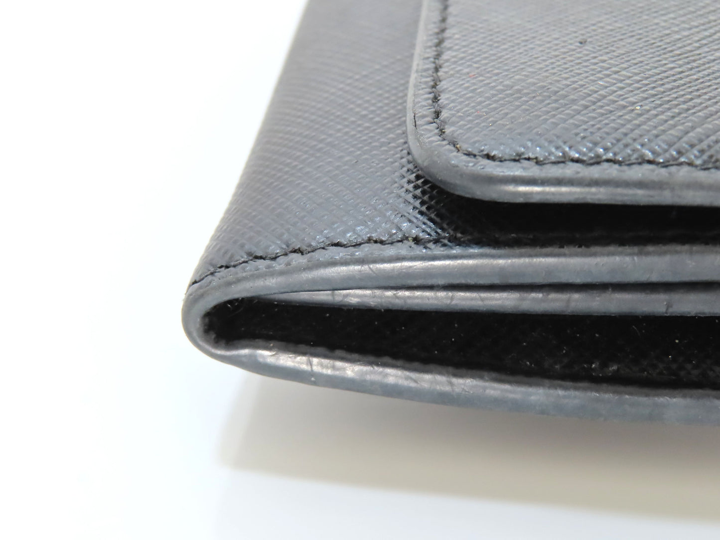 PRADA Saffiano Long Wallet, Black