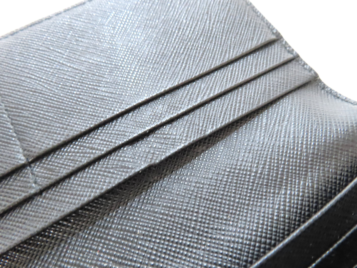 PRADA Saffiano Long Wallet, Black