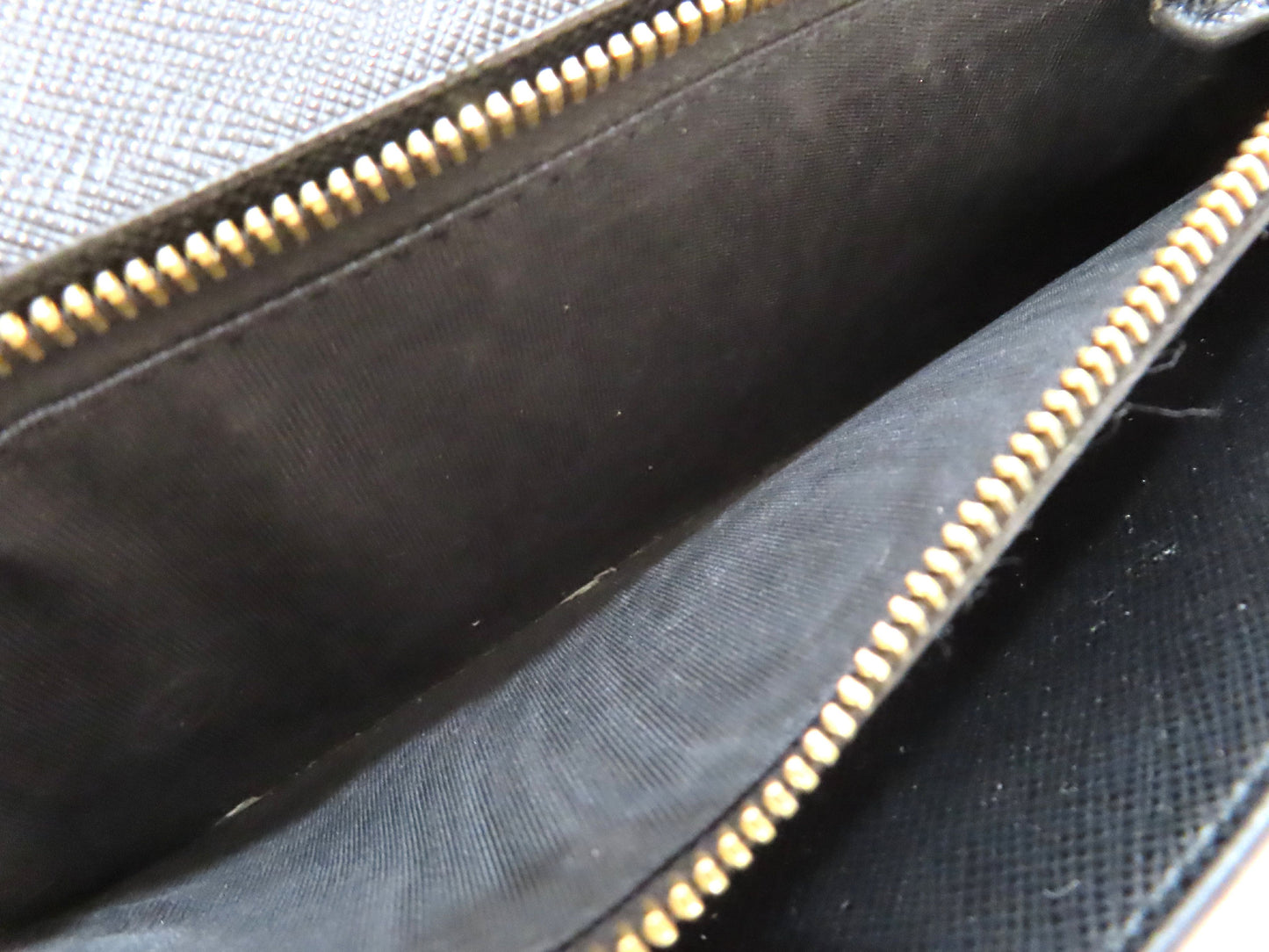 PRADA Saffiano Long Wallet, Black