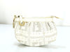 FENDI Zucca pattern leather pouch white pouch