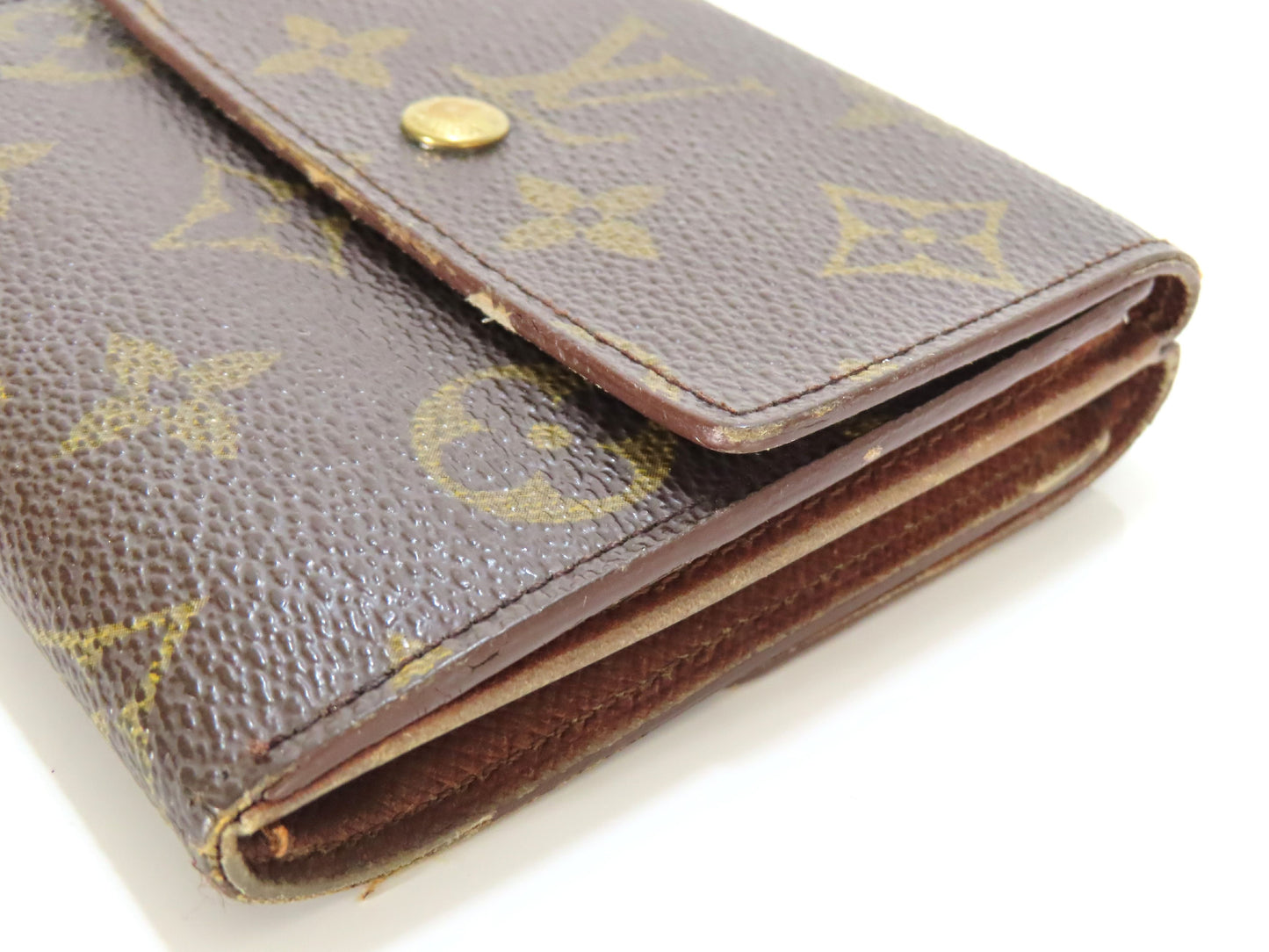 LOUIS VUITTON LV Monogram Porte Monnaie Carte Credit M61652 TH0964 Wallet