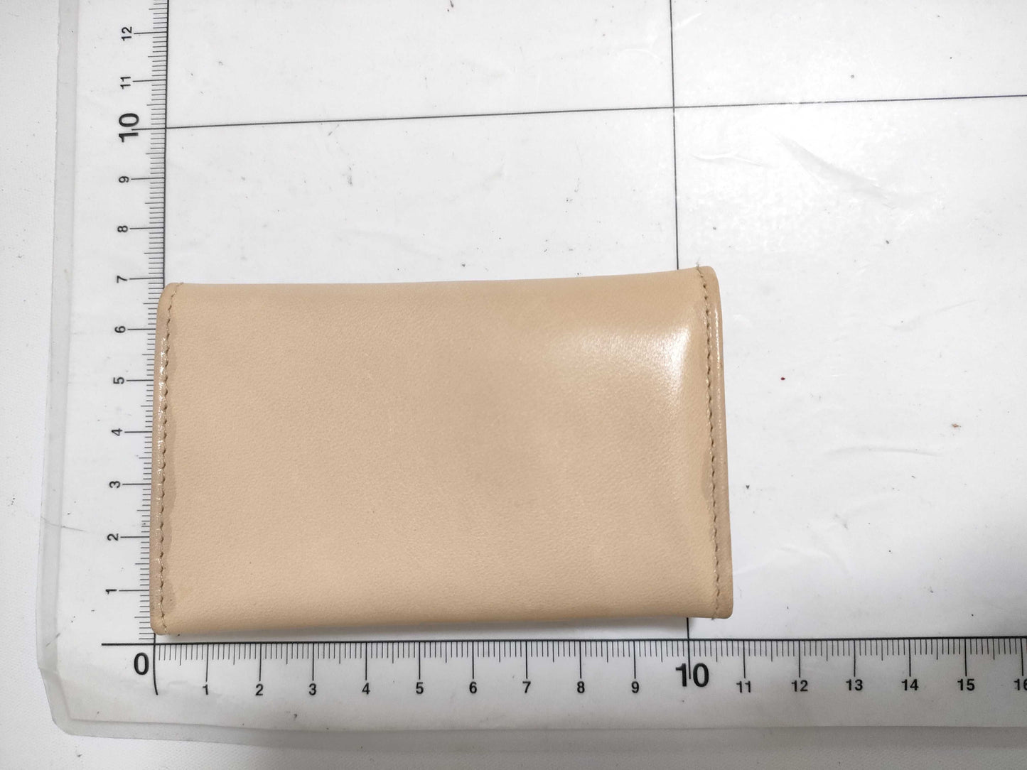 BALLY Leather 6-Key Case, Beige