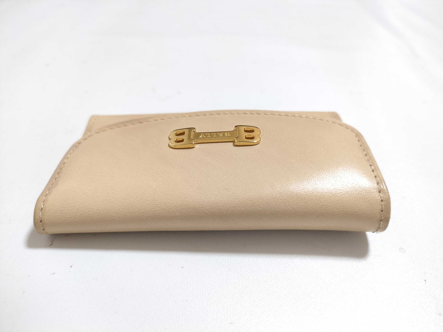 BALLY Leather 6-Key Case, Beige