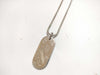 Cartier Dog Tag Necklace in Plated Silver