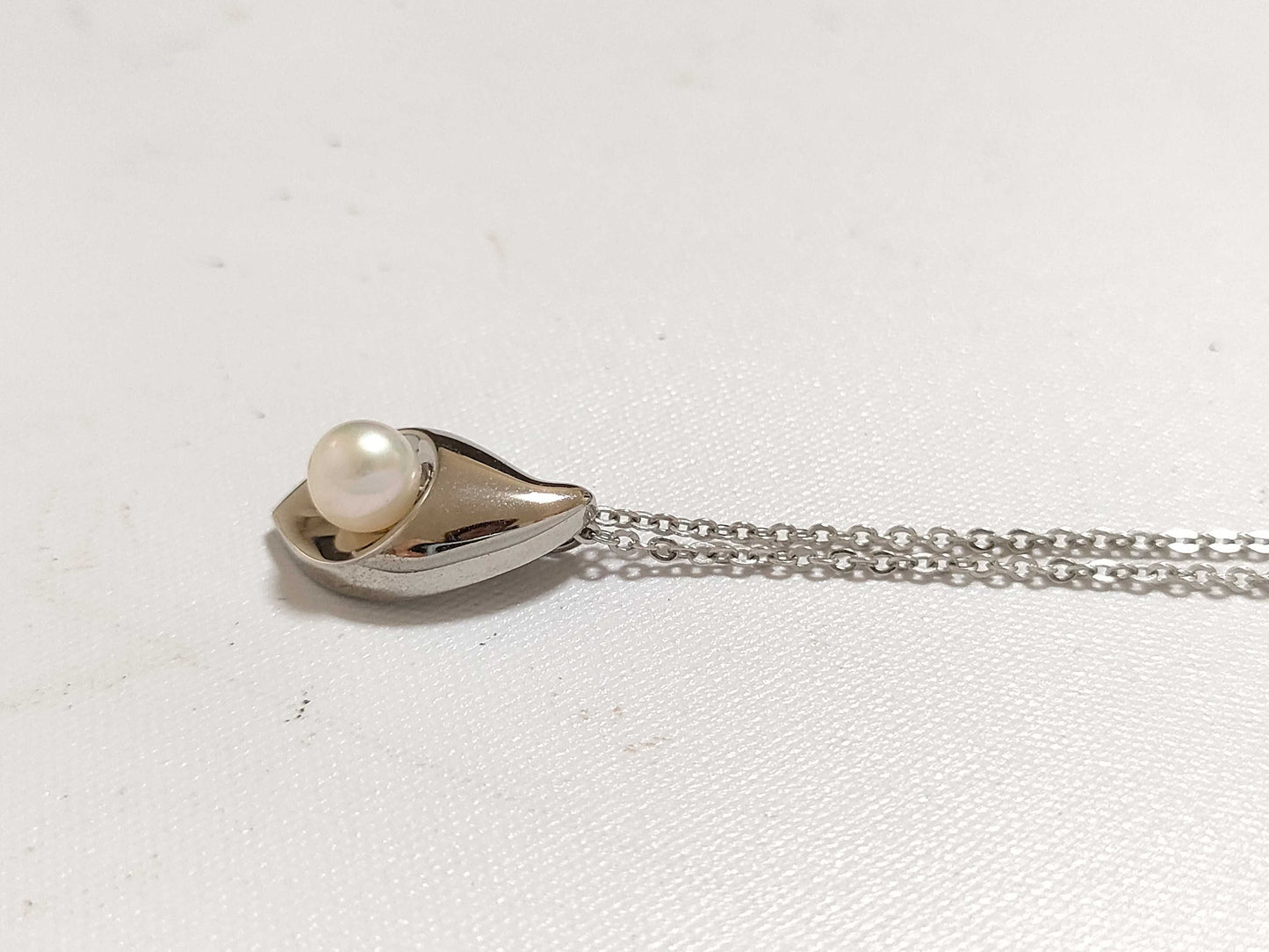 TASAKI Pearl Necklace, SV925 Silver, Non-Original Chain Necklace
