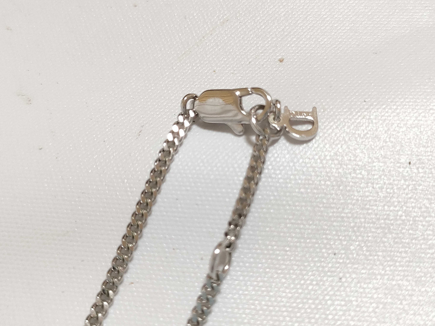 Dior Christian Dior necklace plated silver necklace