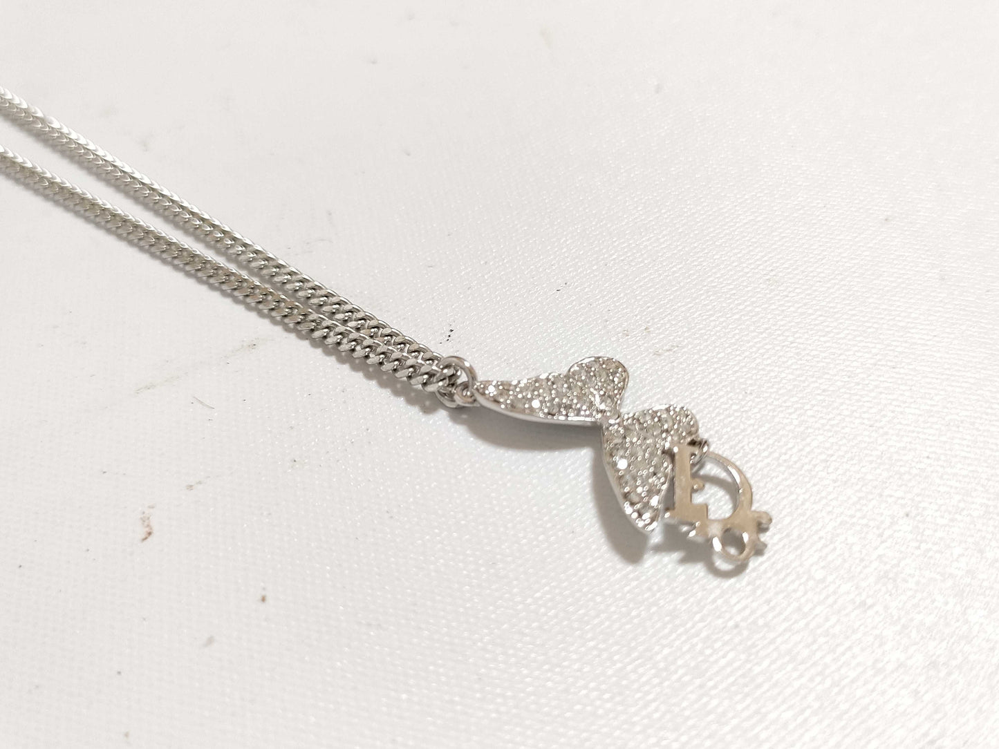 Dior Christian Dior necklace plated silver necklace