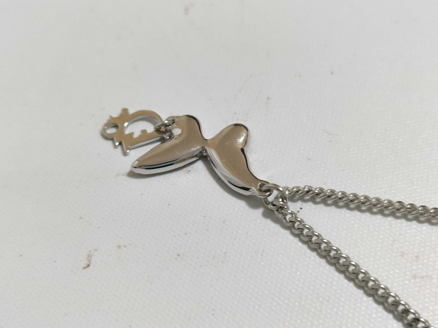 Dior Christian Dior necklace plated silver necklace