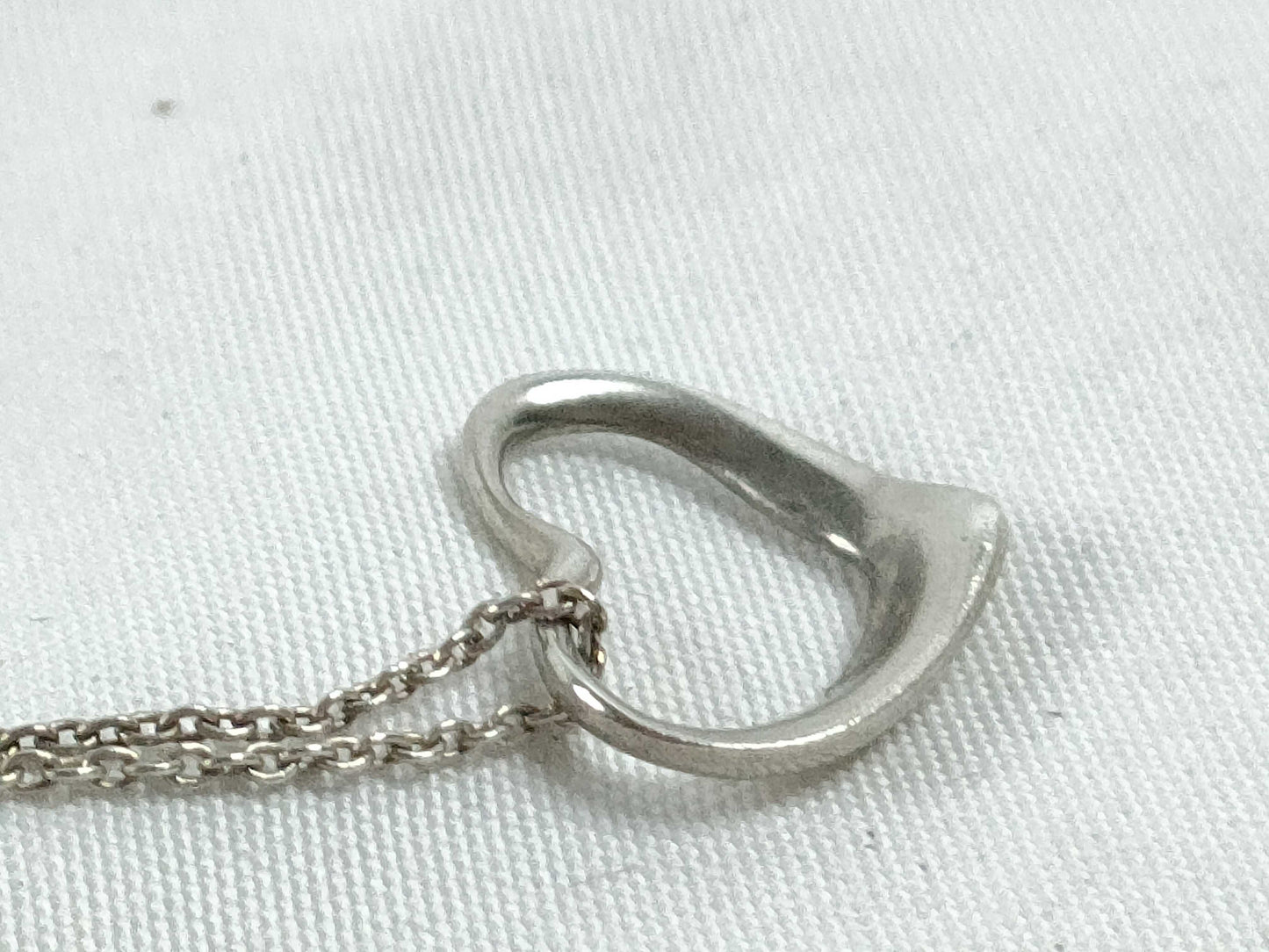 Tiffany & Co. Open Heart Tiffany Open Heart Necklace SV925 Silver Necklace