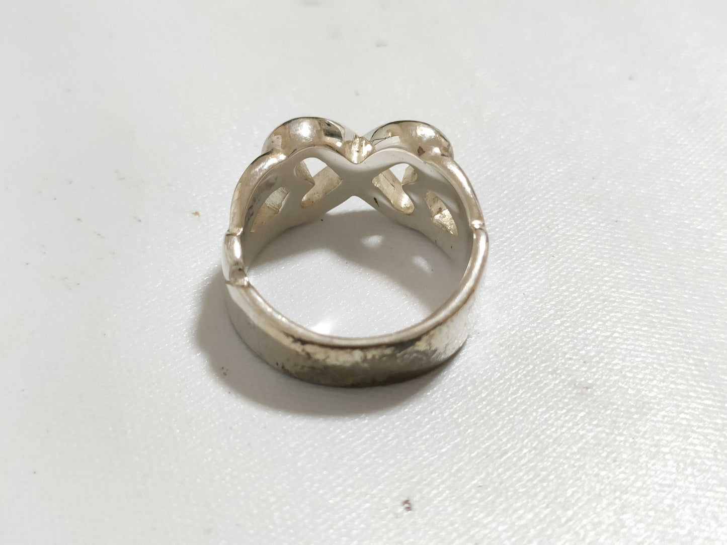 Tiffany & Co. Tiffany Double Loving Heart Ring SV925 Silver Ring