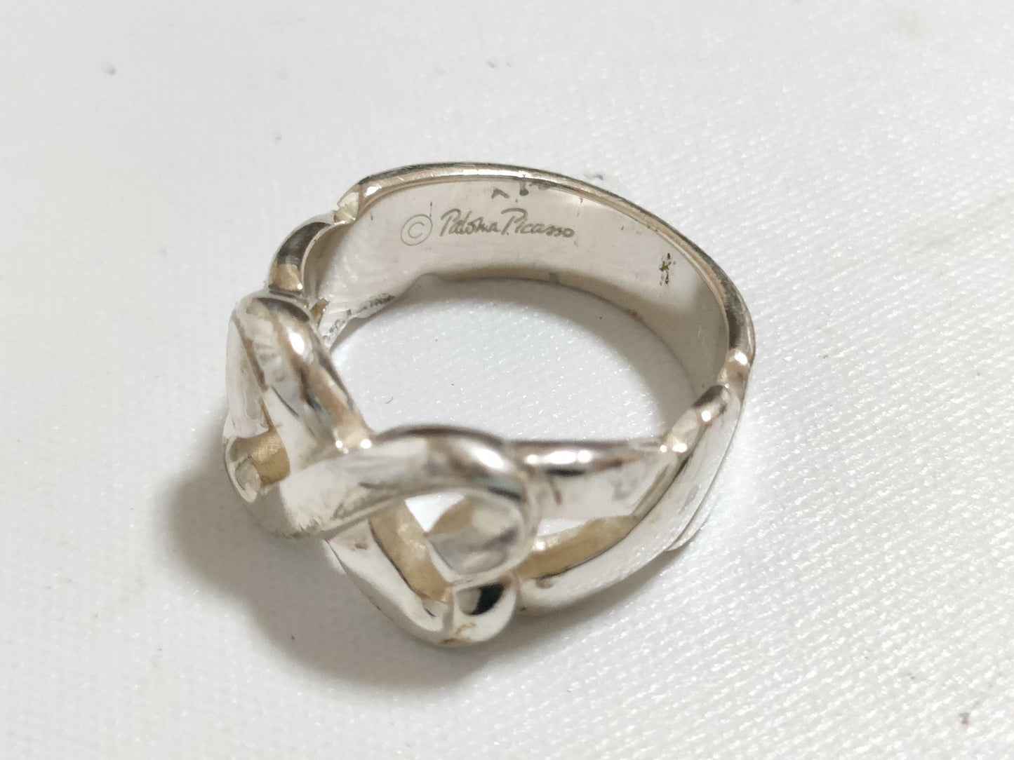 Tiffany & Co. Tiffany Double Loving Heart Ring SV925 Silver Ring
