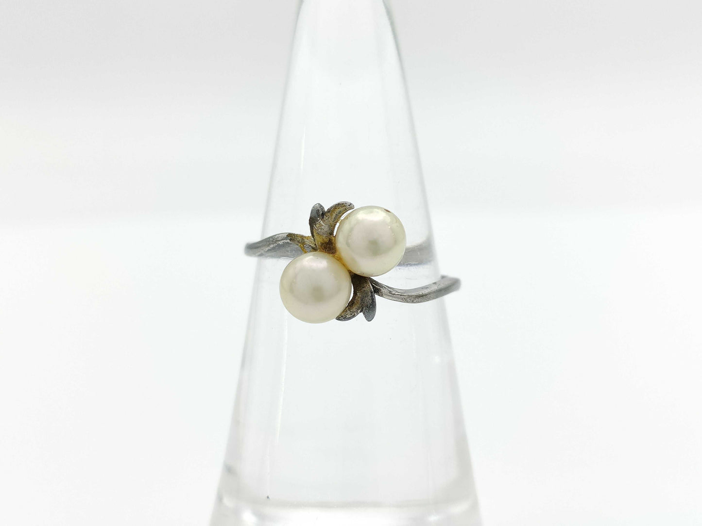 MIKIMOTO Pearl Diameter Approx. 5.6mm*2 Silver 1.6g Ring