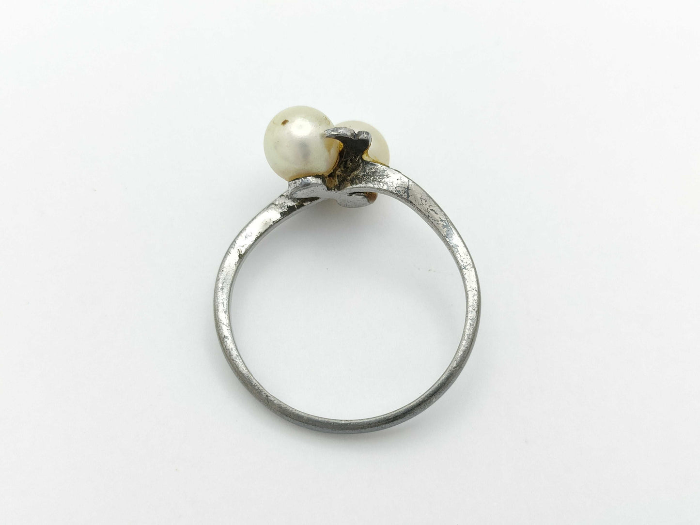 MIKIMOTO Pearl Diameter Approx. 5.6mm*2 Silver 1.6g Ring