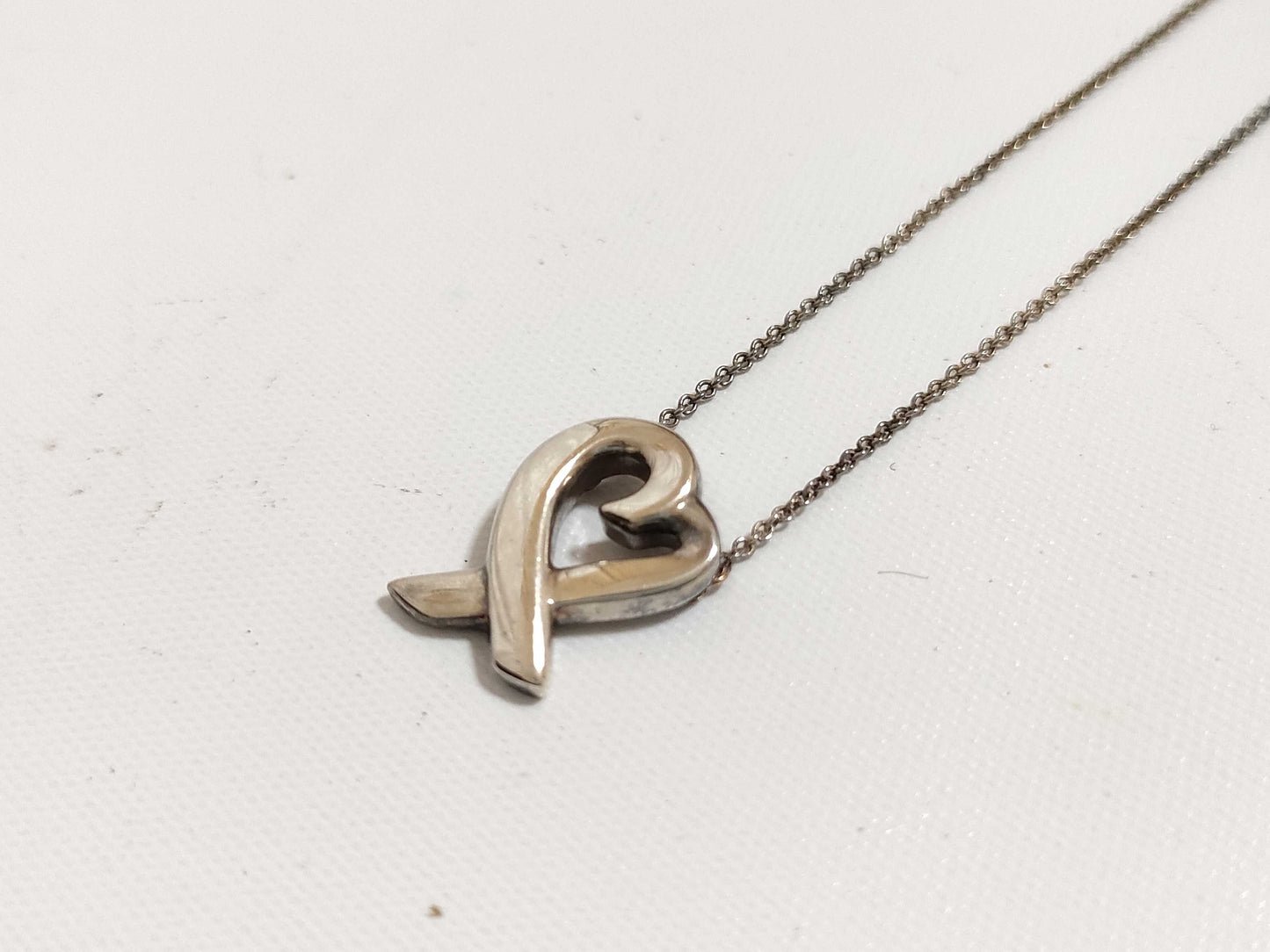 Tiffany & Co. Tiffany Loving Heart Necklace SV925 Silver Necklace