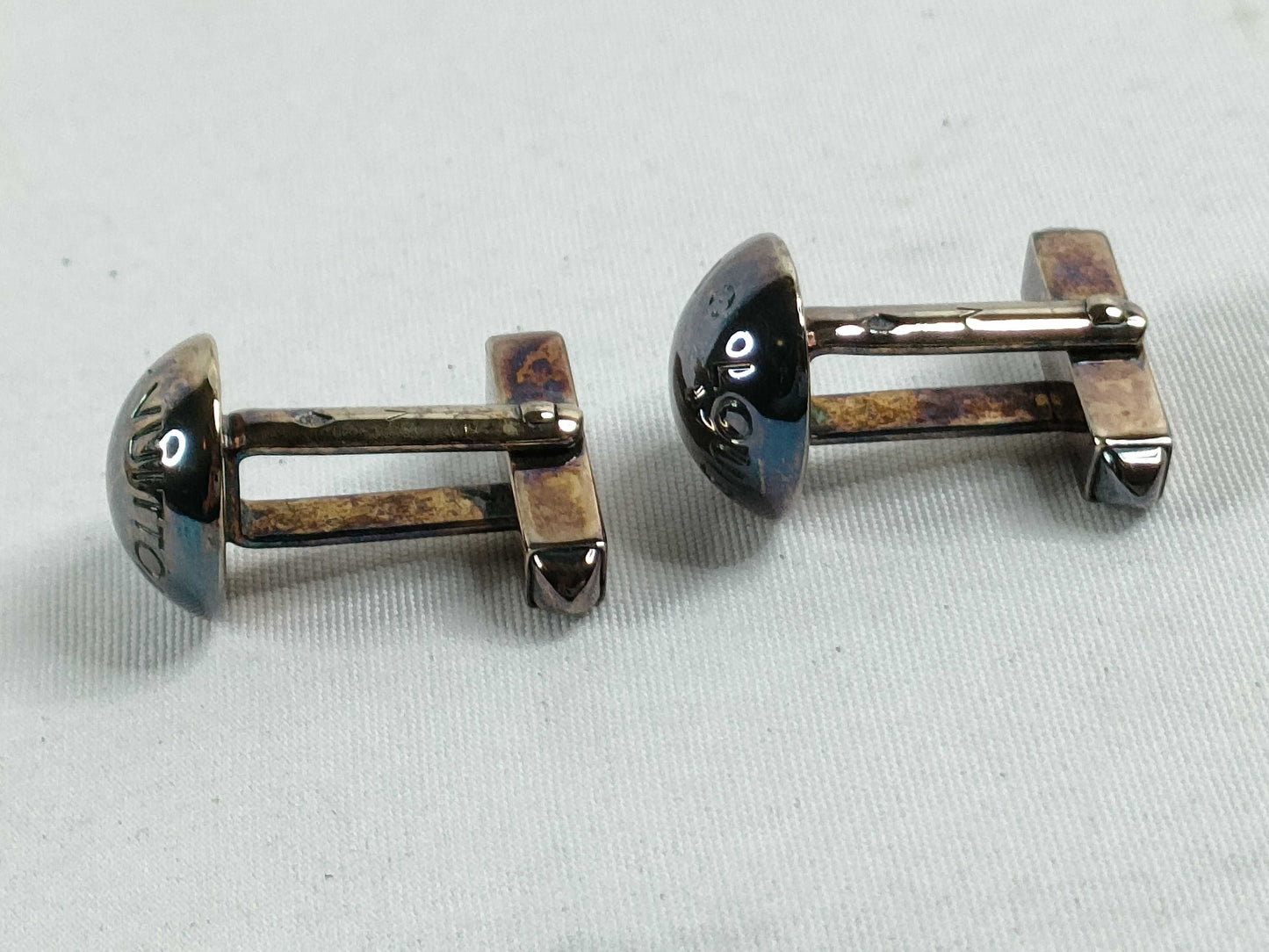 LOUIS VUITTON LV Cufflinks SV925 Silver Tie Clip/Cufflinks