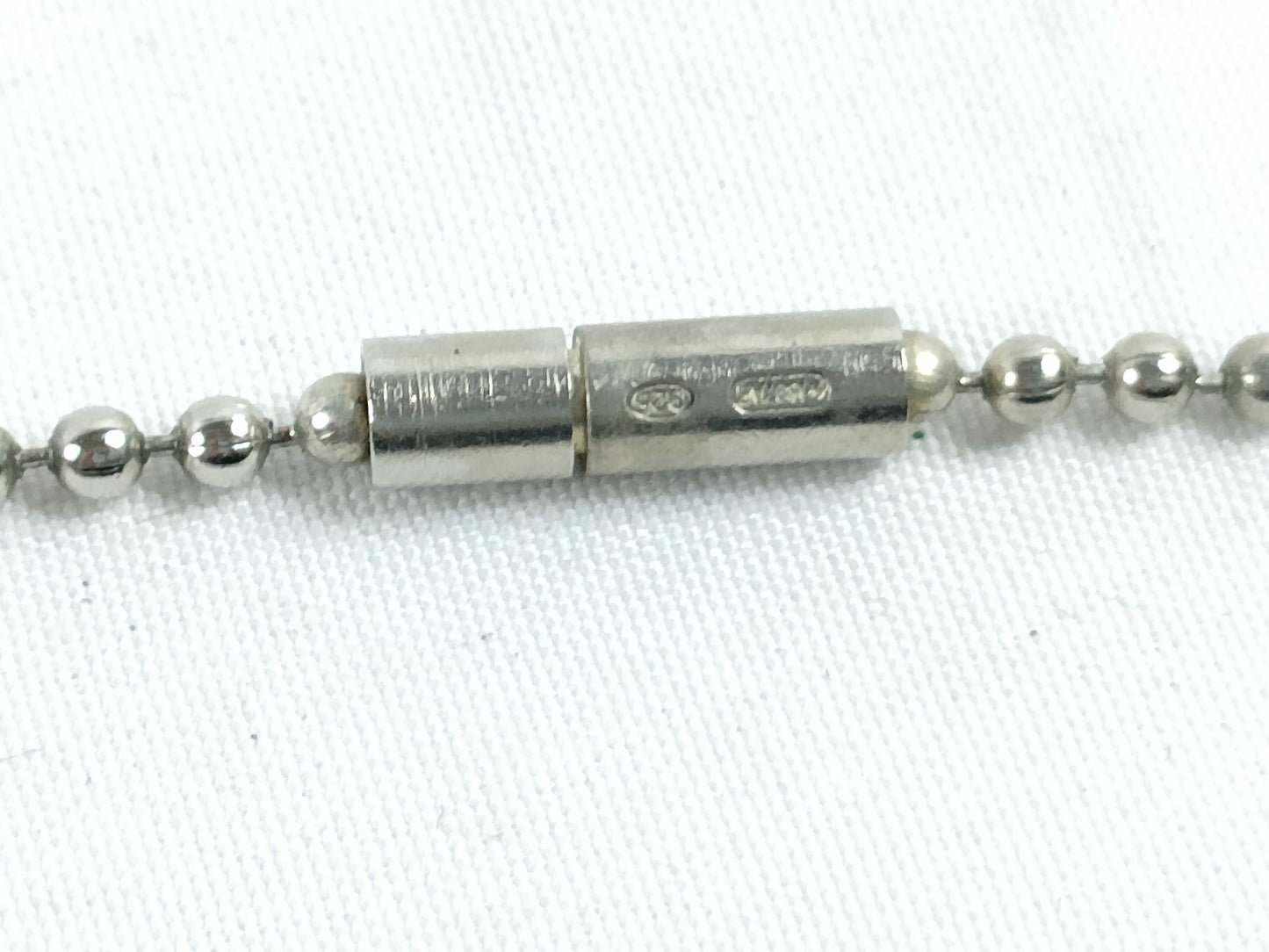 GUCCI Double Dog Tag Necklace SV925 Silver Necklace