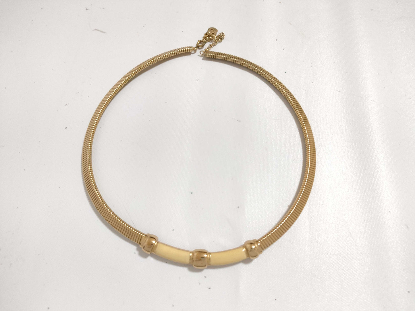 Dior Christian Dior Choker GP Gold Necklace