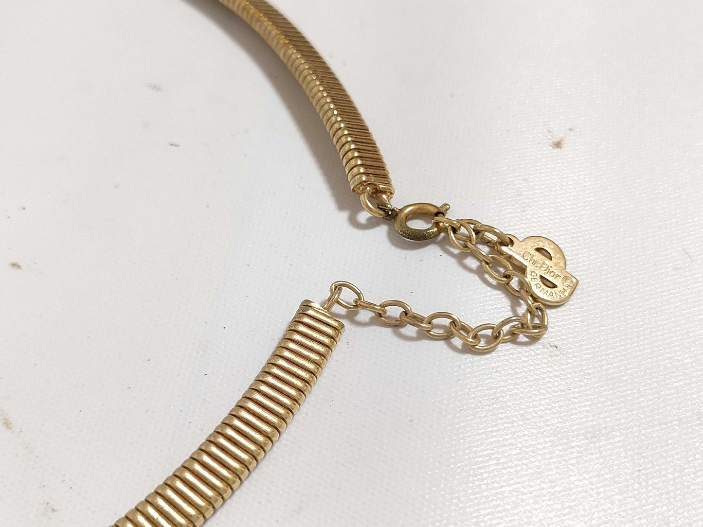Dior Christian Dior Choker GP Gold Necklace