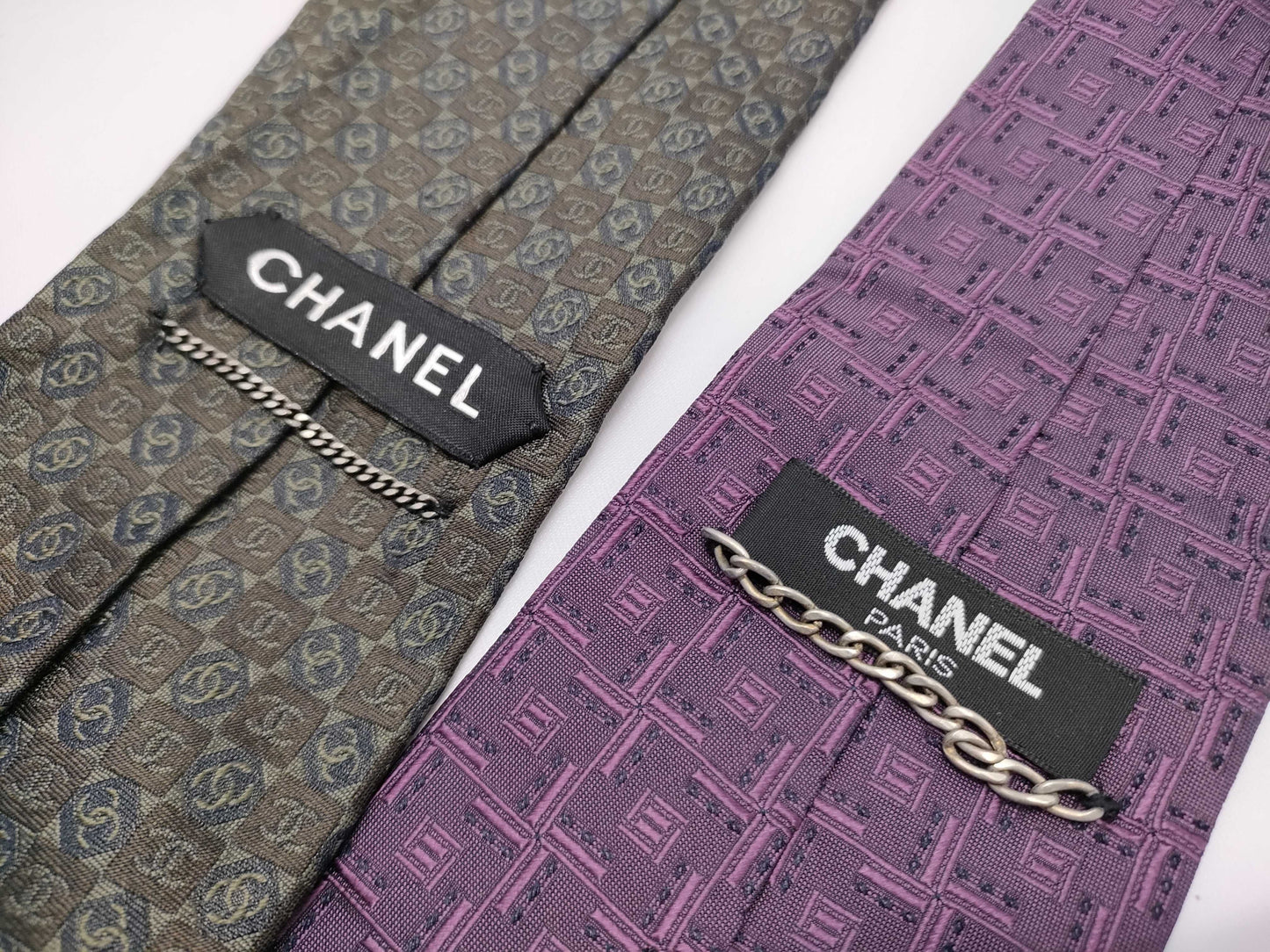 CHANEL Silk Tie Set of 2