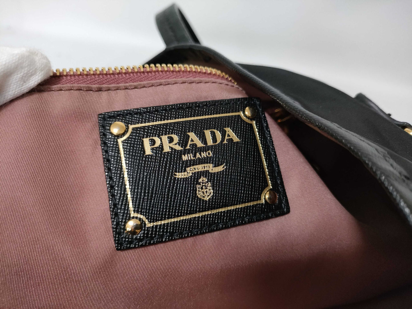 PRADA Nylon Prada Tessuto Tote Bag Black Tote Bag