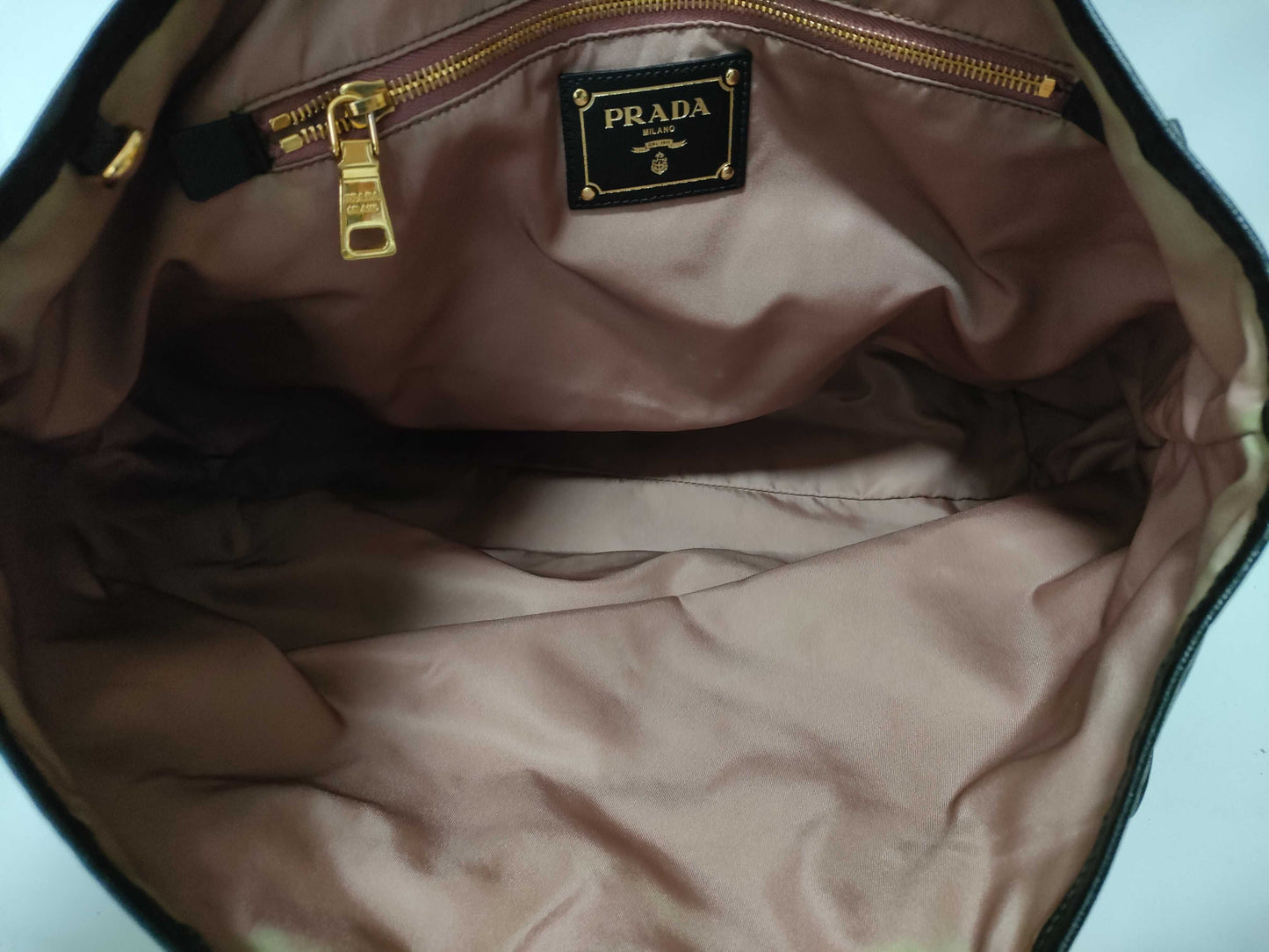 PRADA Nylon Prada Tessuto Tote Bag Black Tote Bag